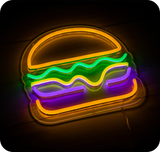 Enseigne LED<br/> Hamburger 