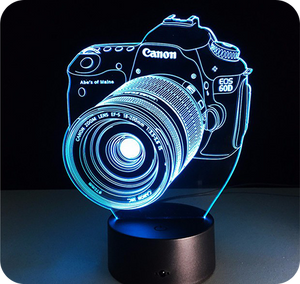 Lampe LED 3D<br> Photographie 