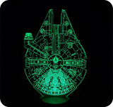 Lampe LED 3D<br/> Falcon Millenium 