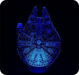 Lampe LED 3D<br/> Falcon Millenium 