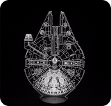 Lampe LED 3D<br/> Falcon Millenium 