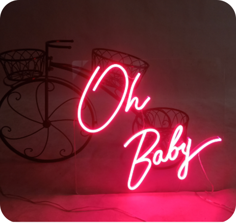 Enseigne LED<br> Oh baby 