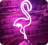 Lampe Néon<br> Grand Flamant Rose 