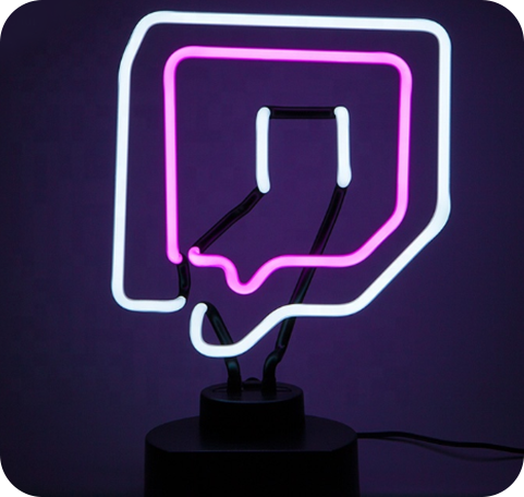 Lampe Néon <br> Twitch 