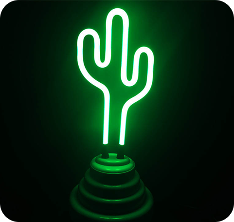 Lampe Néon<br> Cactus 