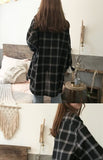 Chemise plaid manches longues