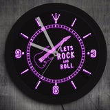 Horloge Néon<br> Rock'n'roll 