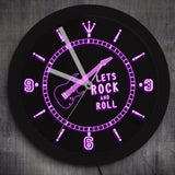 Horloge Néon<br> Rock'n'roll 