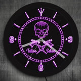 Horloge Néon<br> Salon de Tatouage 