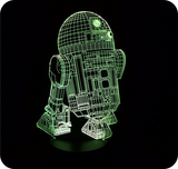 Lampe LED 3D<br> R2D2 