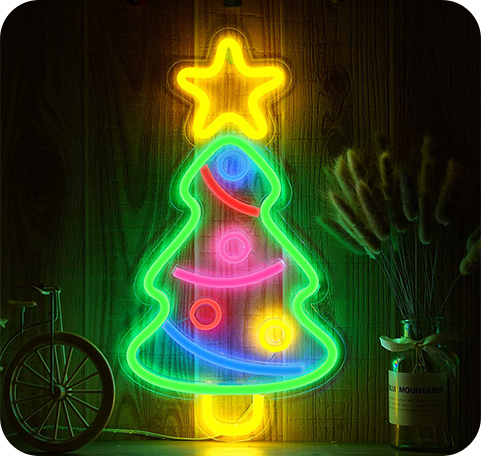 Lampe Néon<br> Sapin de Noël 